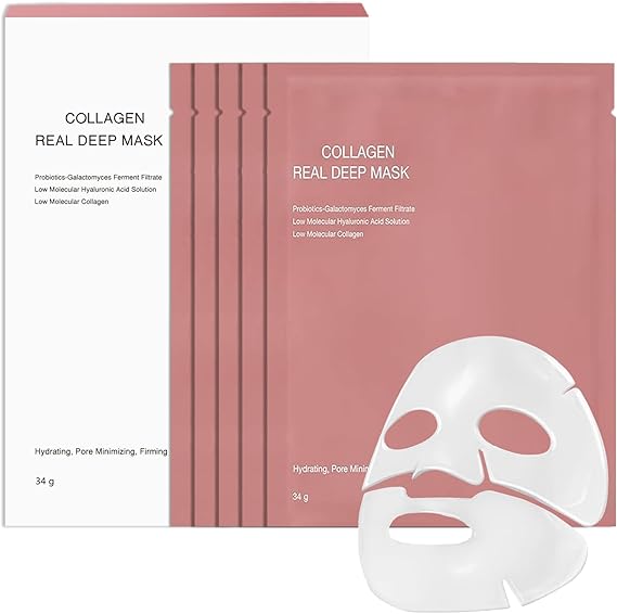 Masque facial au collagène bio pour le soin de la peau, masque de nuit hydratant, nourrissant, rafraîchissant et illuminateur, réduit les pores,