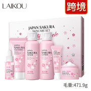 Cherry Blossom Skin Care Set Cleansing And Brightening 6-piece Set