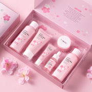 Cherry Blossom Skin Care Set Cleansing And Brightening 6-piece Set
