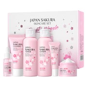 Cherry Blossom Skin Care Set Cleansing And Brightening 6-piece Set