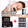 Bande adhésive anti-ronflement et patch nasal pour améliorer l'haleine pendant le sommeil nocturne, réduit la sécheresse buccale et favorise une meilleure respiration.